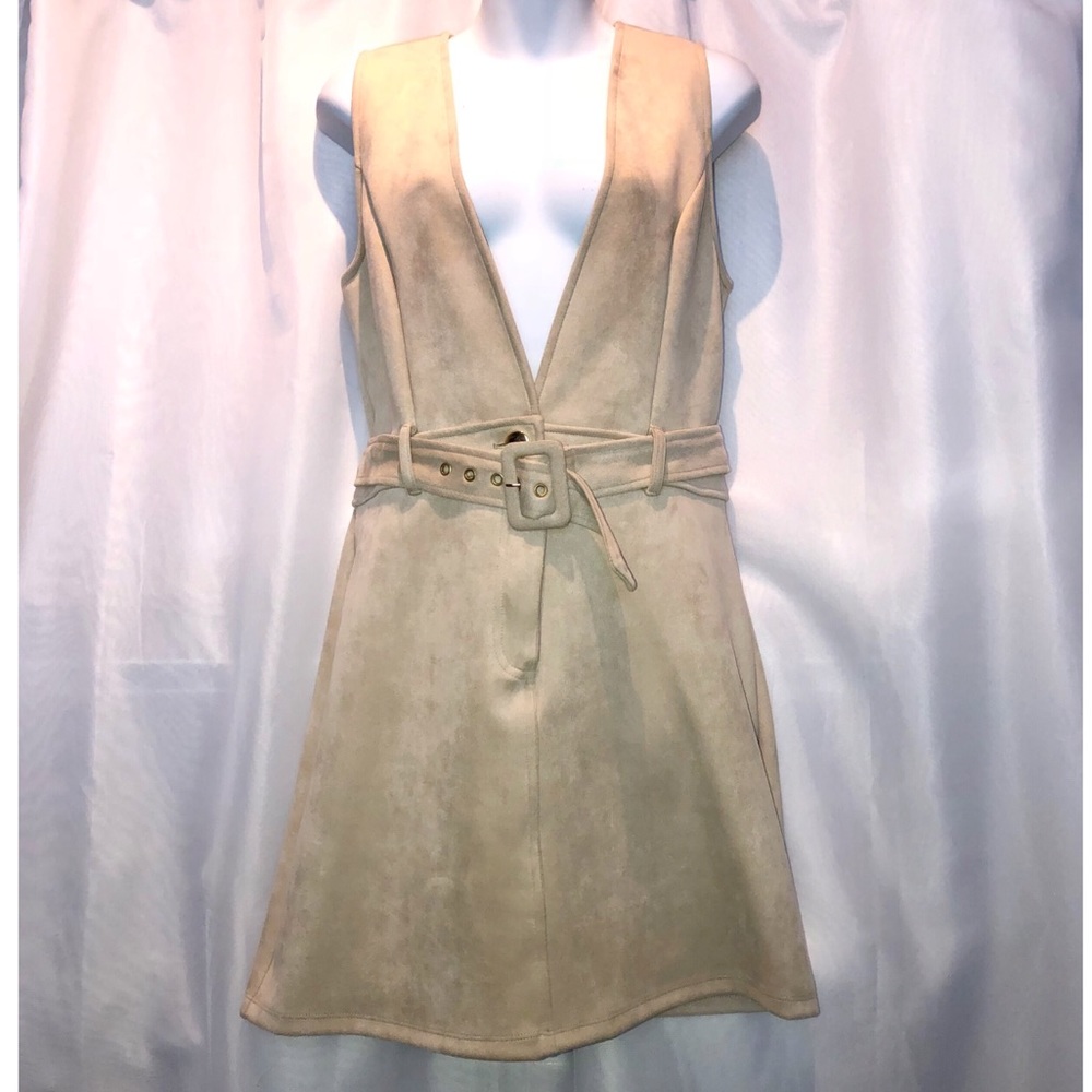 Tan suede dress